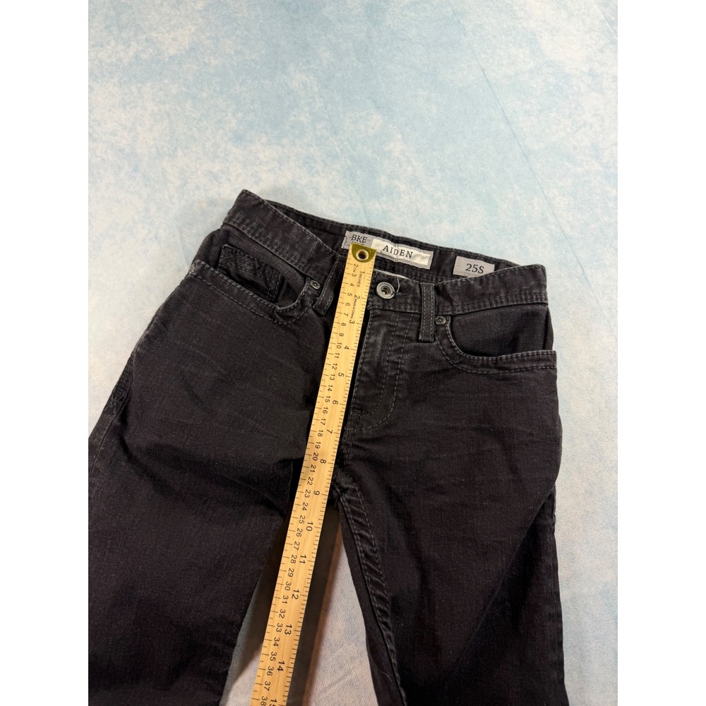 BKE‎ Aiden Bootleg Jeans Boys 25S Black Excellent Stretch Denim Embroidered - Picture 9 of 10